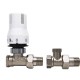 AVONFLOW 15mm x 1/2" White thermostatic Valve Head lock shield for radiator