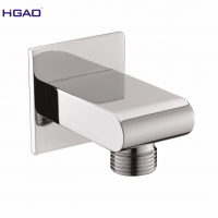 Brass wall mounted shower hose connector round shower outlet